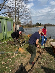 der Platz für die Bäume
