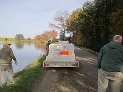 Container mit Zander