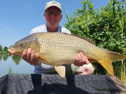 Dieter Antony mit Karpfen