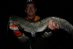 Manfred mit einem schönen Wels